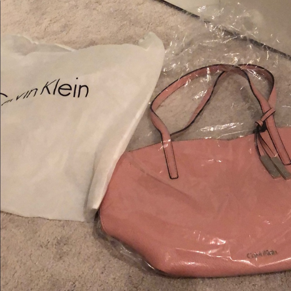 NWT Calvin Klein pink tote bag